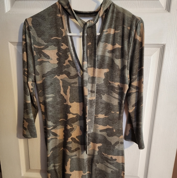 dotted Dresses & Skirts - Camouflage dress